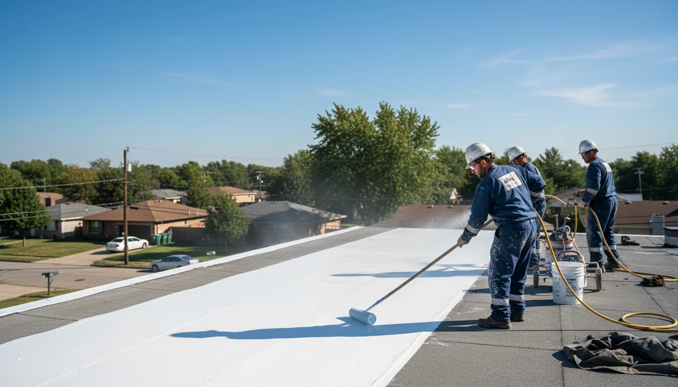 Commercial roof coating in Middlefield, OH near me